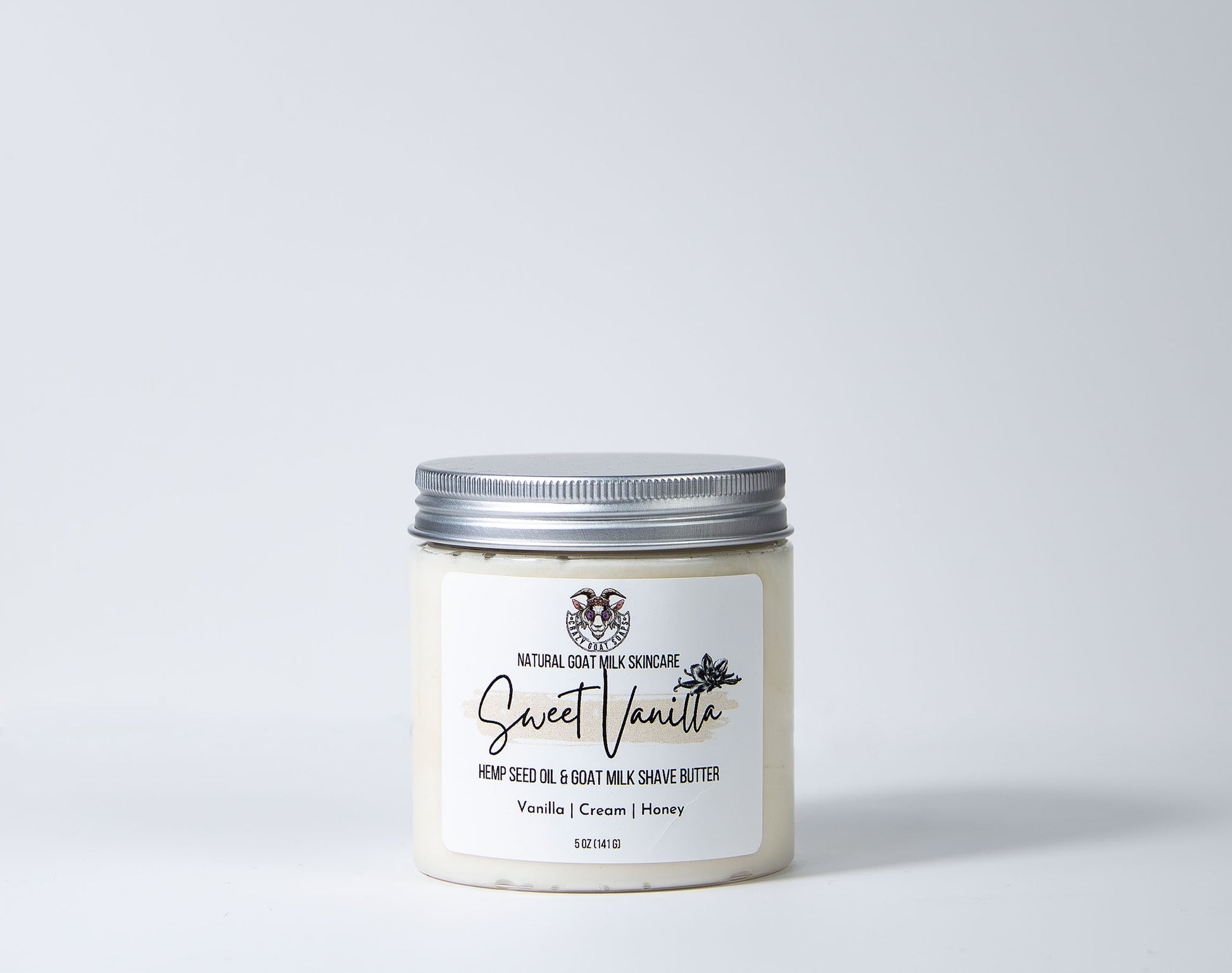 Gentle enough for sensitive and damaged skin, Crazy Goat Soaps Shave Butter will allow the razor to effortlessy glide